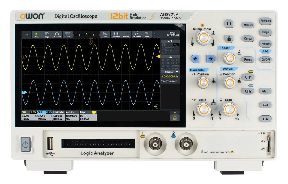 ADS900A Series 12bits Multifunction Digital Oscilloscope